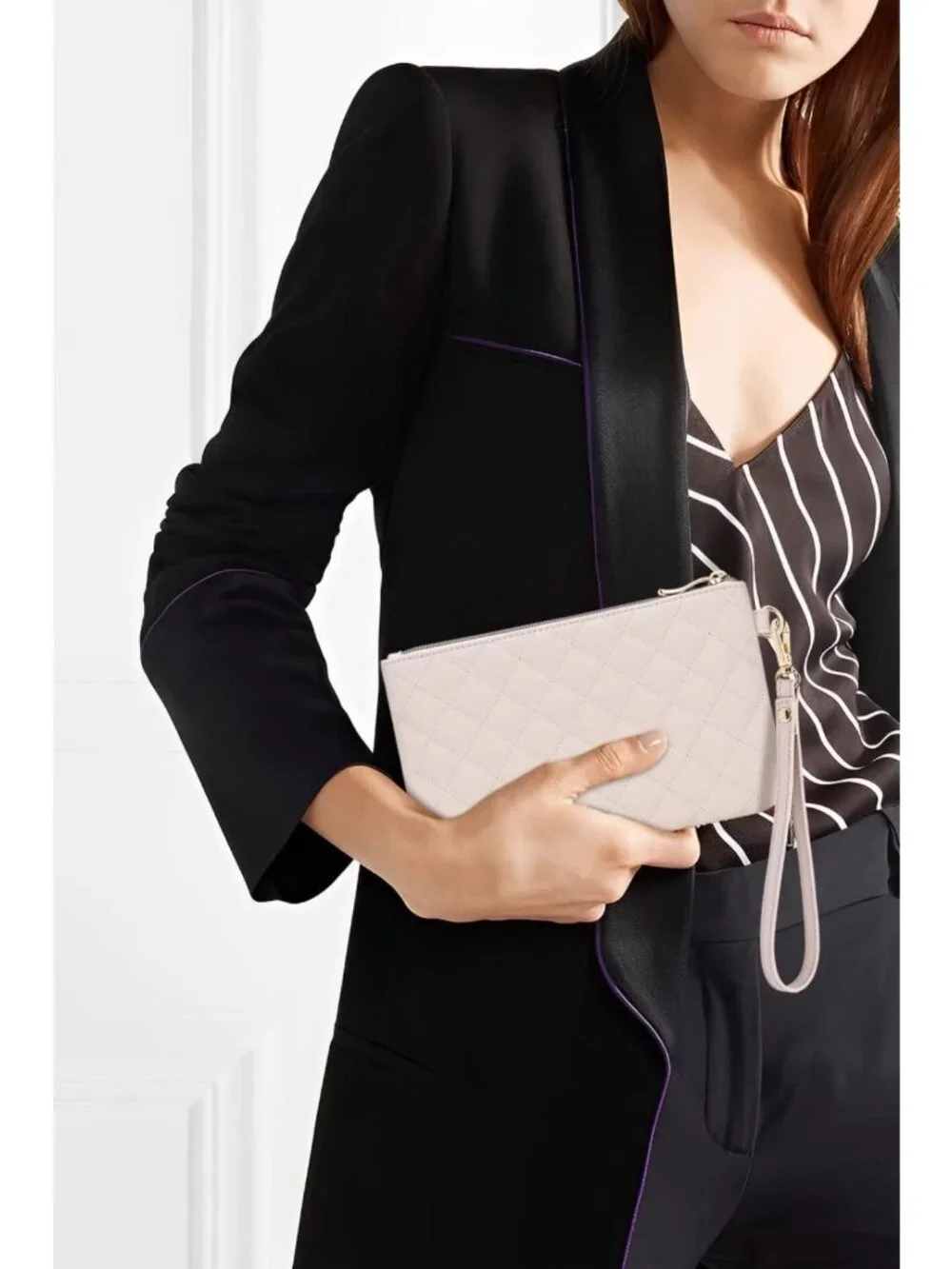 Quilted Small Wristlet Clutch Purse for Women - Stylish, Chic, Perfect for